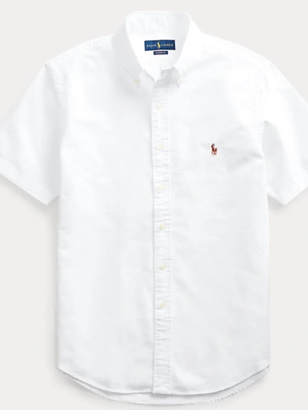 RALPH LAUREN POLO "Oxford" Shirt Color Logo (SMALL) (NEW)